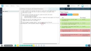 Area of a Square with Default Parameters  CodeHS [upl. by Ecirahs]