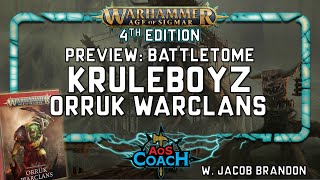 Kruleboyz Orruk Warclans Battletome Preview  AoS 4e [upl. by Nomyt]