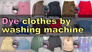 Dylon machine Dye Experiment  6 colours over 20 clothes example [upl. by Leirol]