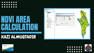 NDVI area calculation  Calculate area from pixel  NDVI values range [upl. by Gerladina]