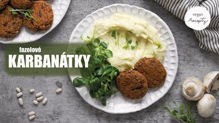 Fazolové karbanátky  vegan recepty  MaruškaVEG [upl. by Raven]