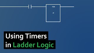 PLC Programming How to use Timers in Ladder Logic [upl. by Placia]