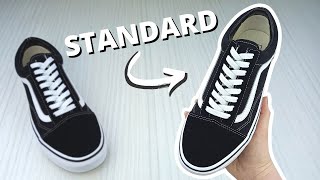 HOW TO LACE VANS STANDARD Way [upl. by Jamal]