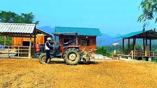 New Beginning  Tilling the soil with a tractor to prepare for planting a large vegetable garden [upl. by Nyret]