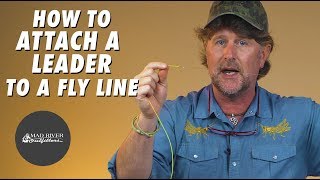 How To Attach A Leader To A Fly Line [upl. by Othilia]