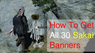 Ghost Of Tsushima Iki Island  How To Get All 30 Sakai Banners amp Locations [upl. by Nadual]