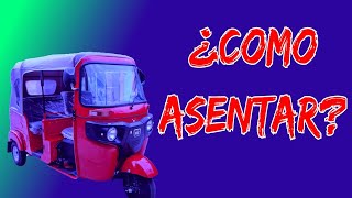 Como asentar el motor de una mototaxi KILOMETRAR MOTOTAXI [upl. by Cromwell]