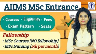 AIIMS MSc Entrance Exam  Courses  Syllabus  Seats  Eligibility  Fellowship  Exam Pattern [upl. by Ginny339]