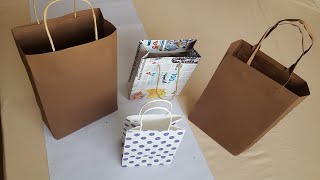 How to make paper bags Easy way Small Business Idea [upl. by Thirzi250]