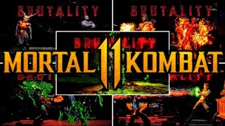 MK11 STAGE BRUTALITY KOMBOS FOR ALL CHARACTERS MK11 ULTIMATE [upl. by Nellak173]