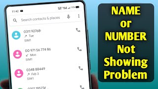 Fix Call Logs Not Showing or Contact Name Not Showing in Call log [upl. by Nitsrik]