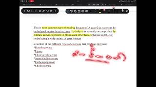 Prodrug part2 last page in lec1 esterase enzyme and its types [upl. by Xever]