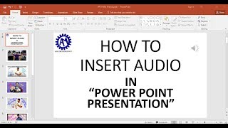 HOW TO INSERT AUDIO IN ppt  HOW TO PLAY AUDIO ACROSS THE SLIDES IN ppt [upl. by Fernande]