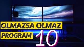 HER BİLGİSAYARDA MUTLAKA OLMASI GEREKEN 𝟭𝟬 𝗣𝗥𝗢𝗚𝗥𝗔𝗠 ÜCRETSİZ [upl. by Enelaj]