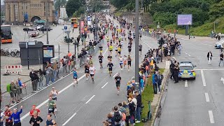 Hamburg Halbmarathon hella 30062024 Landungsbrücken [upl. by Atnoled]