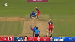 Rcb last over batting highlights  Wpl Rcb vs mi live [upl. by Dnar106]