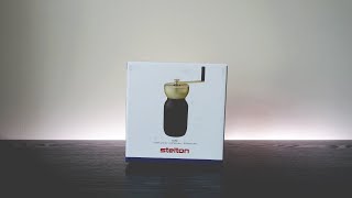 Stelton  Collar Coffee Grinder  Unboxing amp Mini Review [upl. by Anael]