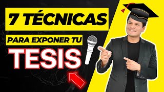 🎤¿Cómo EXPONER mi TESIS 🧑‍🎓7 técnicas INFALIBLES para brillar en la EXPOSICIÓN de tu TESIS✅ [upl. by Genevieve]