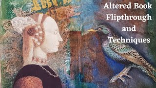 Altered Book Flip Through With Ideas and Techniques [upl. by Wilhide]