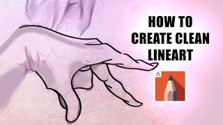 How to Create Clean Lineart in Autodesk Sketchbook  Tutorial [upl. by Adnomar]