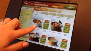 Panera Bread iPad Ordering From Kiosk [upl. by Lupe]