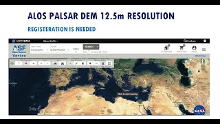 How to Download ALOS PALSAR RTC  DEM  125m  High Resolution  Free  Digital Elevation Models [upl. by Vinia]