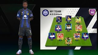 EA Sports Fc Mobile 24  Real Madrid vs Inter Milan 45  amazing comeback ONLINE GAME [upl. by Oiram]