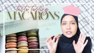 TRYING LADURÉE MACARONS  i tried all 12 ladurée macaron flavors so you dont have to [upl. by Harlow]