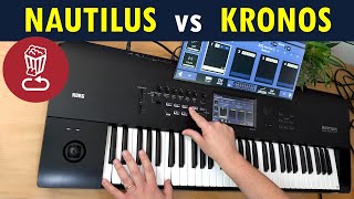 Korg NAUTILUS REVIEW  vs KRONOS  Tutorial including the new arp and drum sequencers [upl. by Lede]