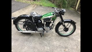 1952 BSA C11 First start in 25 years [upl. by Anihpesoj311]