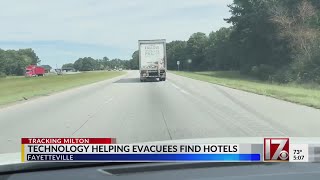 Technology helping evacuees find hotels [upl. by Bully585]