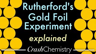 Rutherfords Gold Foil Experiment Explained — Discovering the Nucleus Crash Chemistry Academy [upl. by Lledualc]