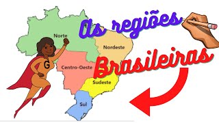 Regionalização brasileiraAprenda agora [upl. by Atkins]