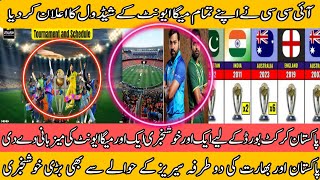 ICC All Schedule ODI and T20 World Cup 2025 to 2031  ICC champion trophy 2015 big update [upl. by Constance]