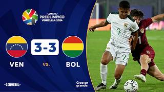 VENEZUELA vs BOLIVIA 33  RESUMEN  CONMEBOL PREOLÍMPICO  FASE PRELIMINAR [upl. by Notyad]