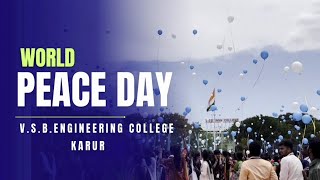 World Peace Day Celebrations 2024  VSB Engineering College [upl. by Sherrod]