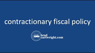 Contractionary Fiscal Policy Explained  IB Macroeconomics [upl. by Hpesoj]