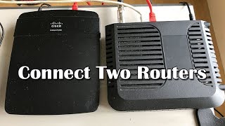 How To Connect Two Routers  LAN to LAN Wired Connection [upl. by Eerized260]