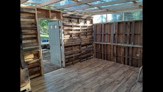 How to build a pallet shed Part 4 [upl. by Faro540]