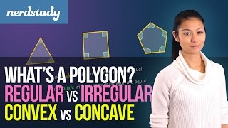 Whats a Polygon Regular vs Irregular and Convex vs Concave Polygons  Nerdstudy [upl. by Jasper527]