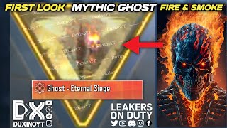 NEW 🤯 MYTHIC GHOST ETERNAL SIEGE CHARACTER SKIN CONFIRM FIRST LOOK IN GAME LEAKS COD MOBILE 2024 [upl. by Alimrahs263]