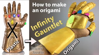 Origami Avengers Endgame Infinity Gauntlet [upl. by Euseibbob]