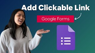 How to Add a Clickable Link Into Your Google Form  Data Collection Guide 2022 [upl. by Ahsyla]