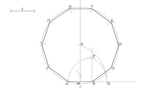 How to draw a regular Decagon knowing the length of its side [upl. by Ula179]