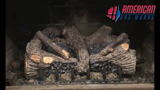 Real Fyre Foothill Oak  Vent Free Gas Logs [upl. by Fionnula]