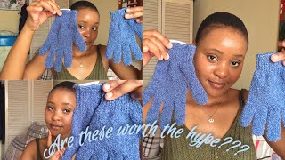 Are Exfoliating gloves worth the hypehonest opinion exfoliatingglove [upl. by Roy927]