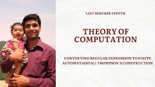 Converting Regular expression to Finite automataNFA  Thompson’s Construction [upl. by Keese]