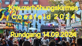 Kreuzerhöhungskirmes Coesfeld 2024 Rundgang 14092024 [upl. by Selbbep]