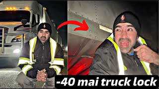 40 mai Truck Lock ho gya 🥶  How driver saved his life in Canada  684 [upl. by Tsew]