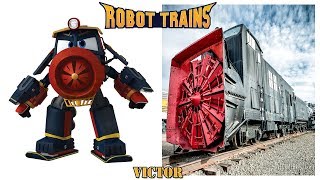 Robot Trains Characters in Real Life [upl. by Yrtua169]